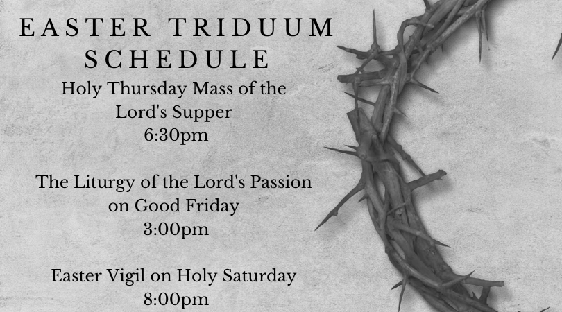 Easter TriduumMasses Schedule (4)